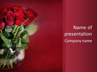 Romantic Color Vase PowerPoint Template