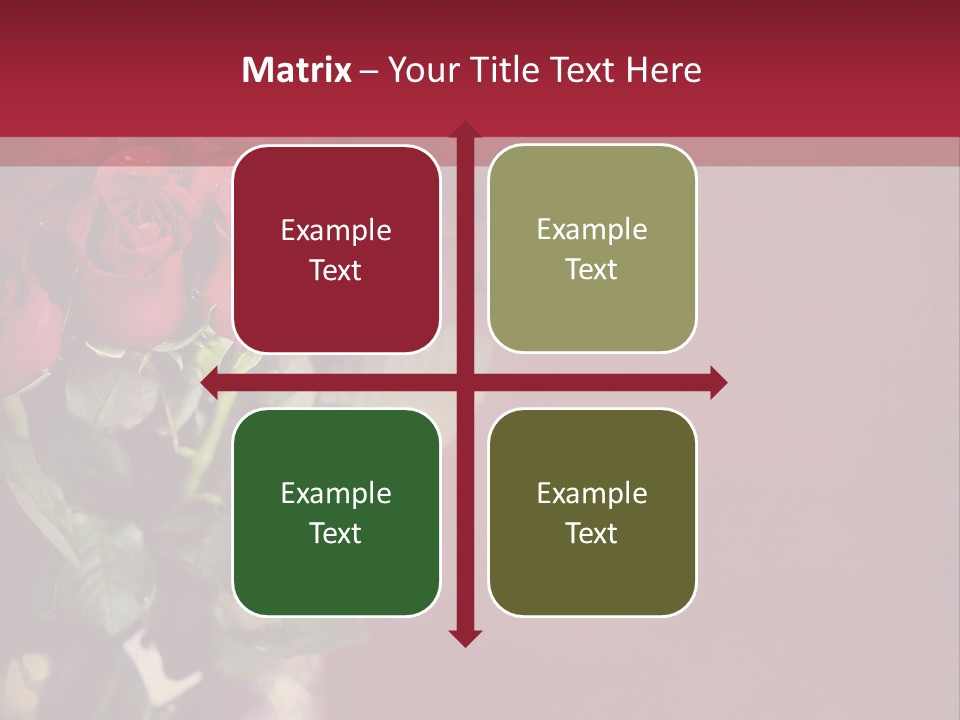 Romantic Color Vase PowerPoint Template