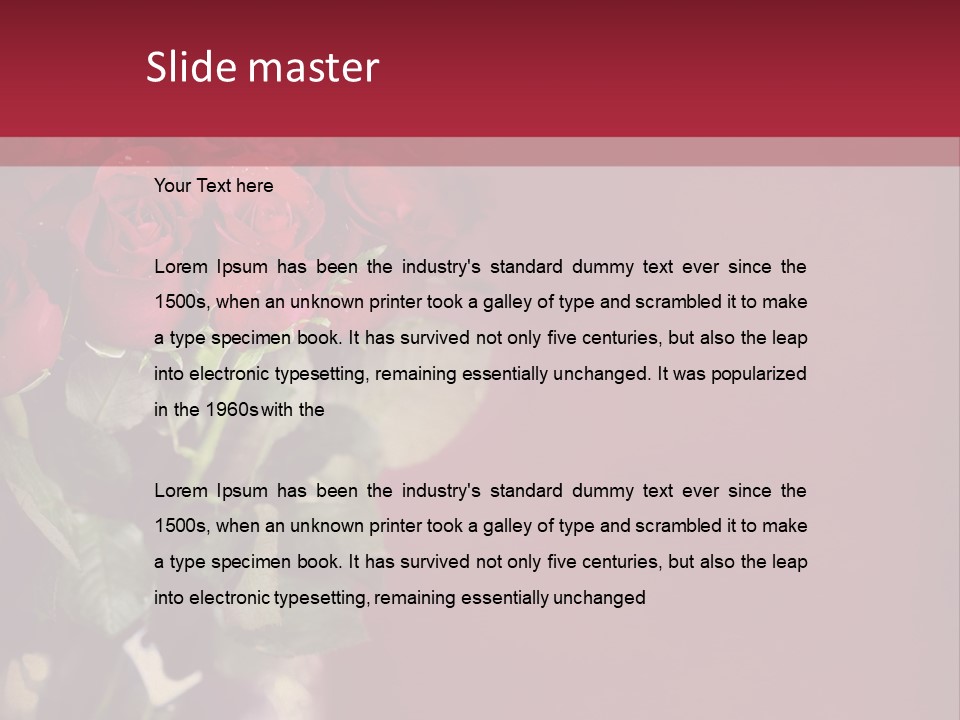 Romantic Color Vase PowerPoint Template