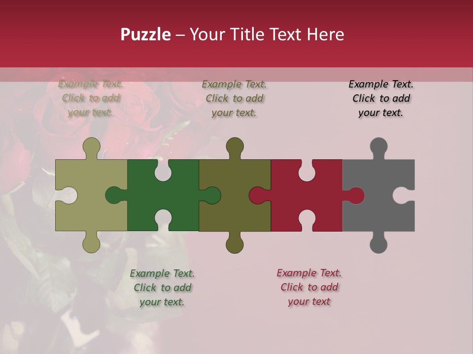 Romantic Color Vase PowerPoint Template