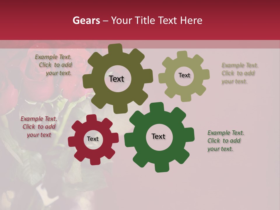 Romantic Color Vase PowerPoint Template