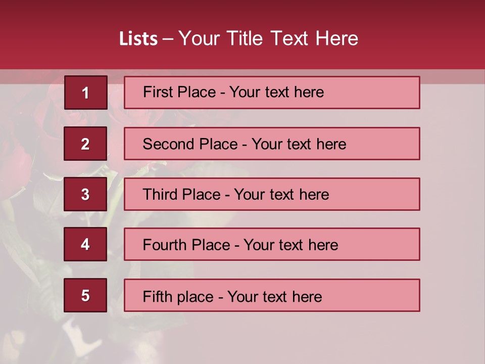 Romantic Color Vase PowerPoint Template