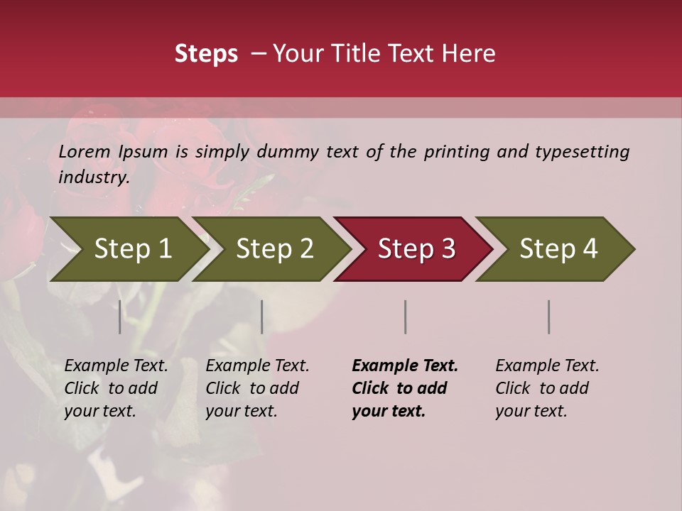 Romantic Color Vase PowerPoint Template