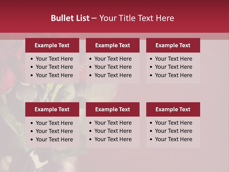 Romantic Color Vase PowerPoint Template