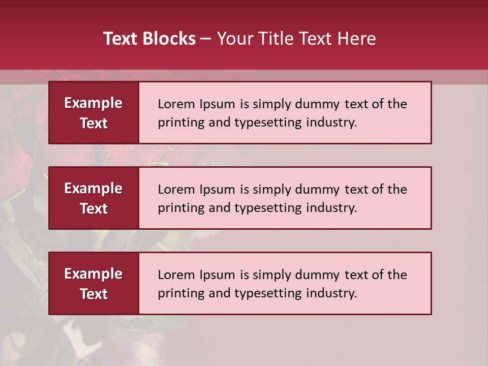 Romantic Color Vase PowerPoint Template