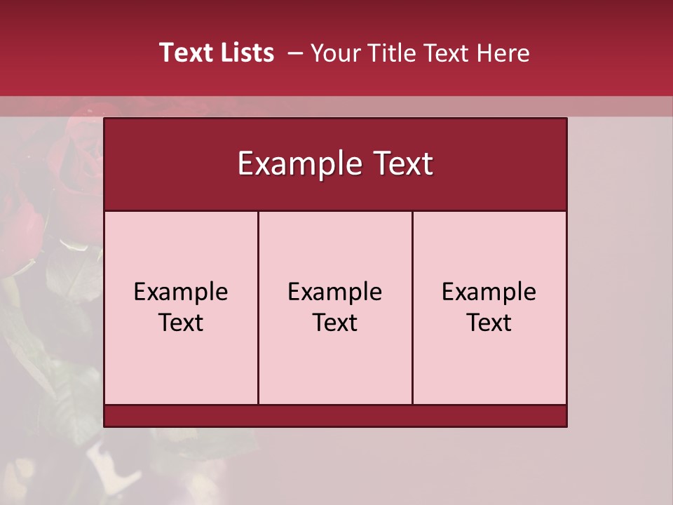 Romantic Color Vase PowerPoint Template