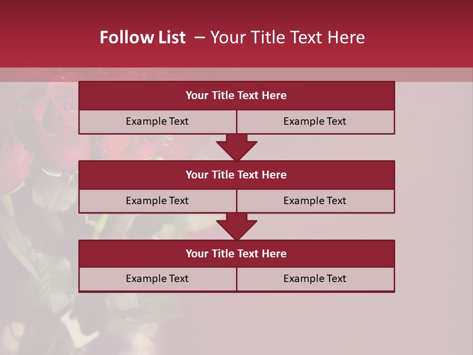 Romantic Color Vase PowerPoint Template