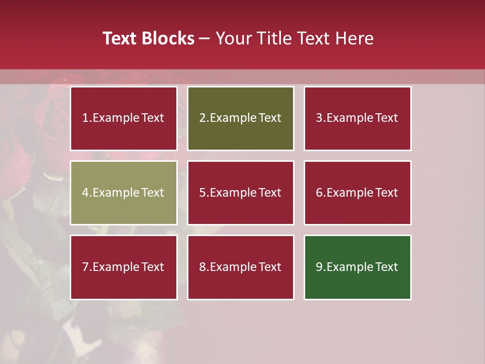 Romantic Color Vase PowerPoint Template