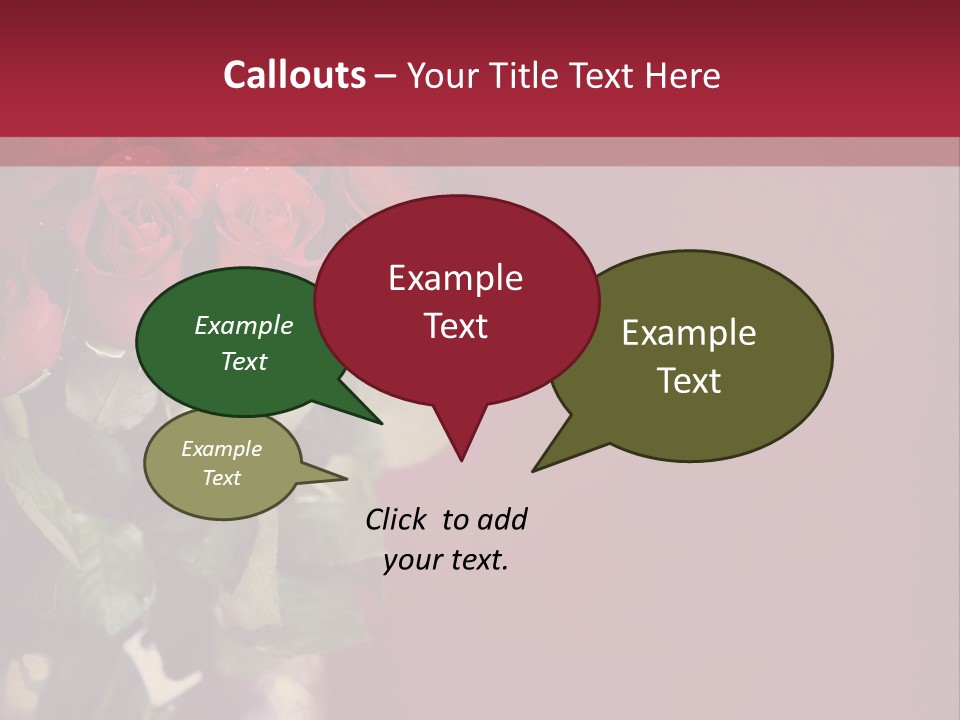 Romantic Color Vase PowerPoint Template