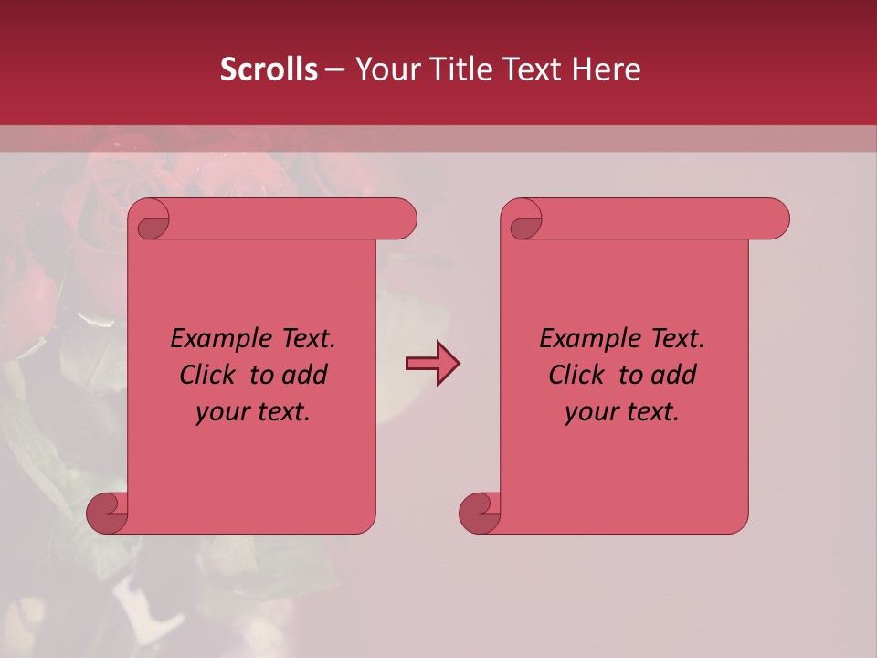 Romantic Color Vase PowerPoint Template