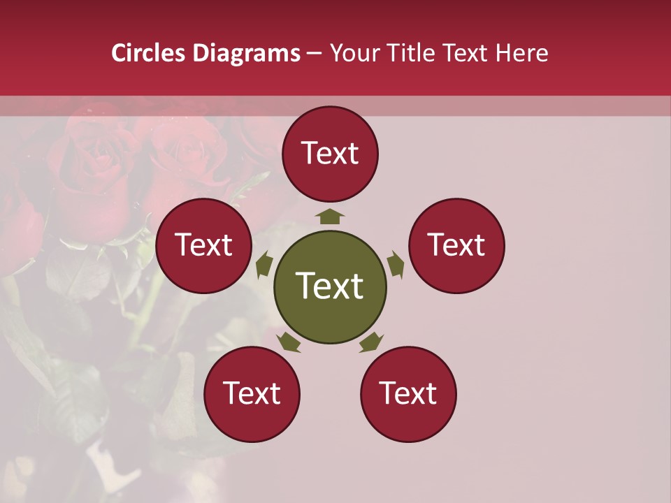 Romantic Color Vase PowerPoint Template