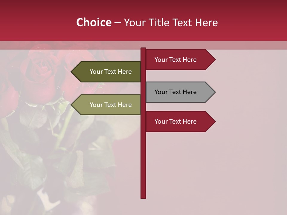 Romantic Color Vase PowerPoint Template