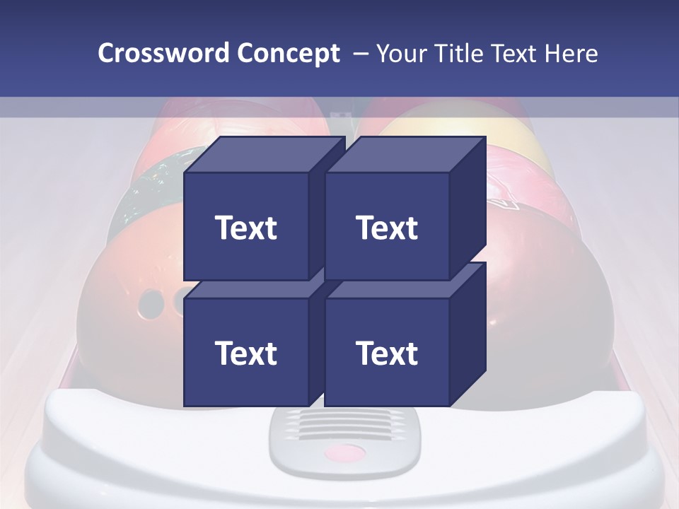 Ball Horizontal Pink PowerPoint Template