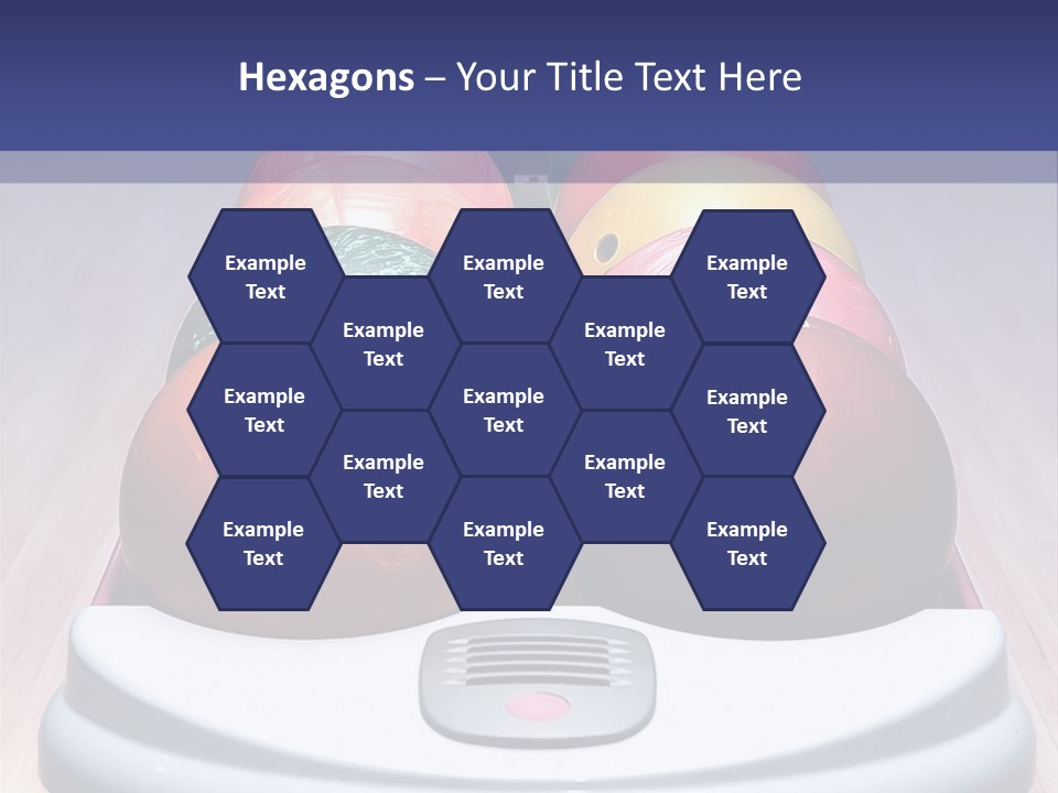 Ball Horizontal Pink PowerPoint Template