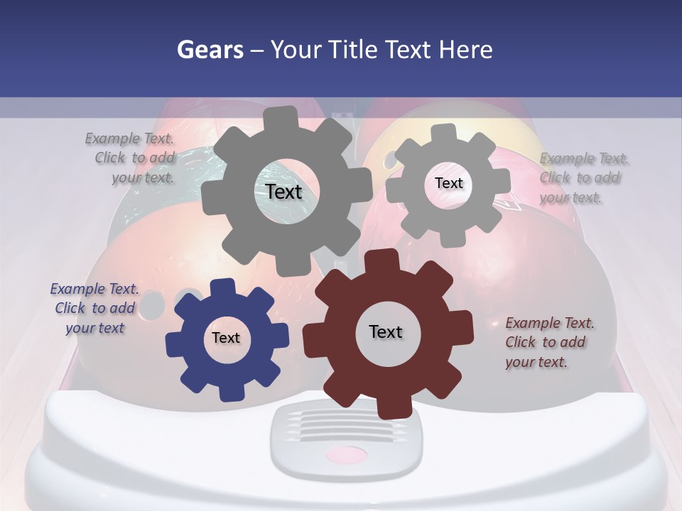 Ball Horizontal Pink PowerPoint Template