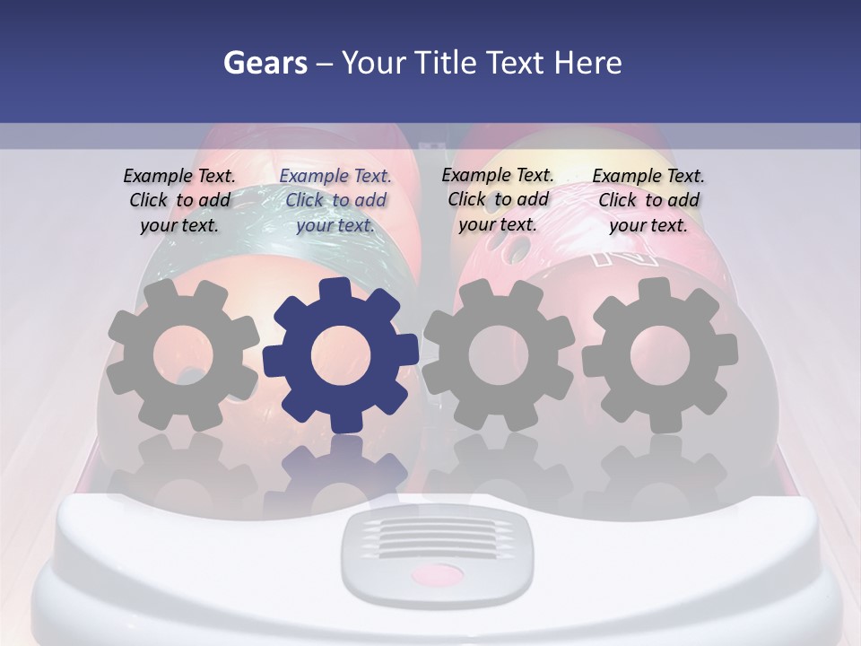 Ball Horizontal Pink PowerPoint Template