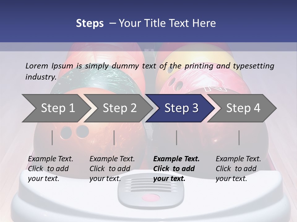 Ball Horizontal Pink PowerPoint Template