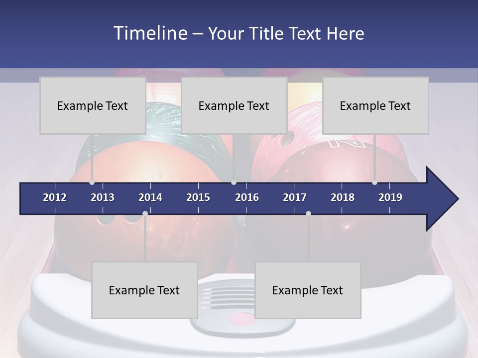 Ball Horizontal Pink PowerPoint Template