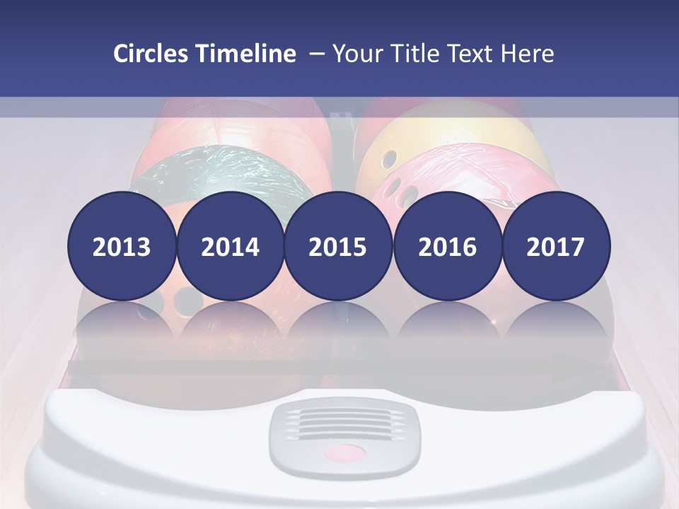 Ball Horizontal Pink PowerPoint Template