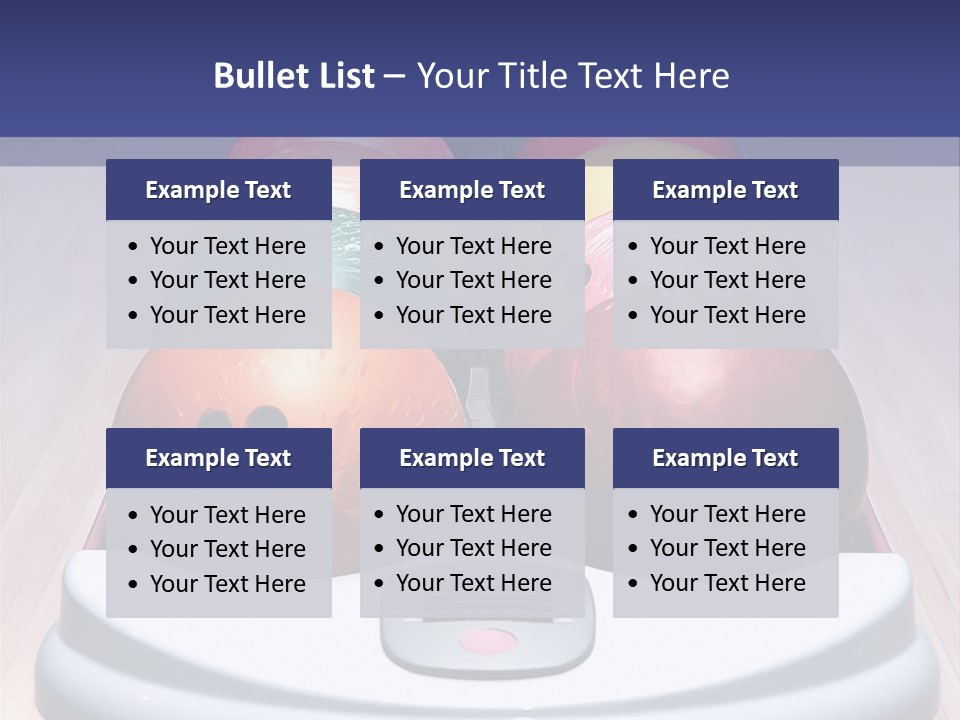 Ball Horizontal Pink PowerPoint Template