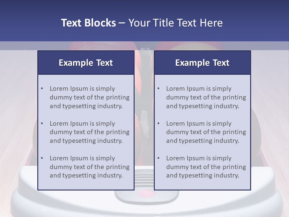 Ball Horizontal Pink PowerPoint Template