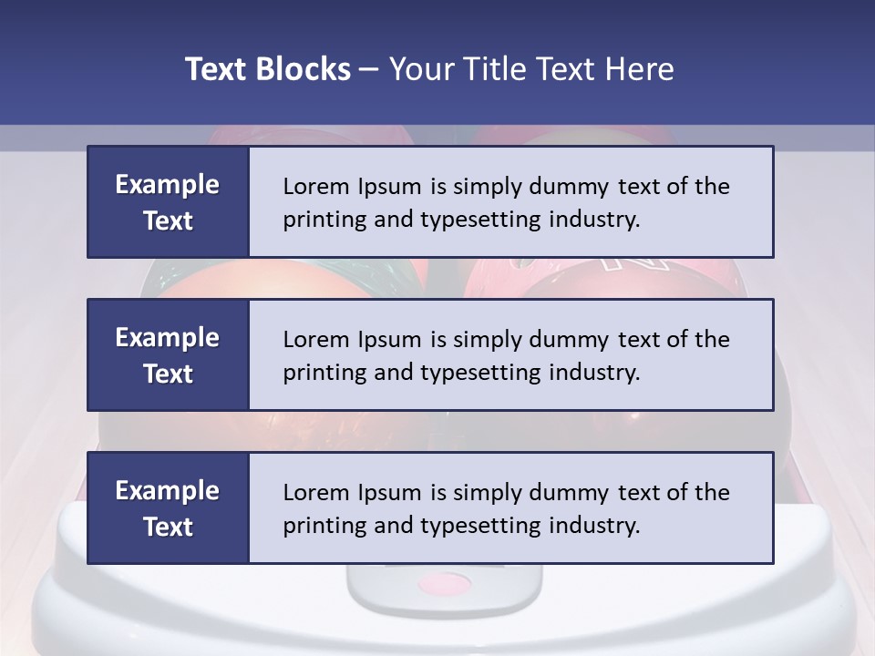 Ball Horizontal Pink PowerPoint Template