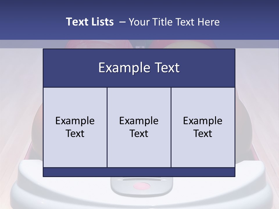 Ball Horizontal Pink PowerPoint Template