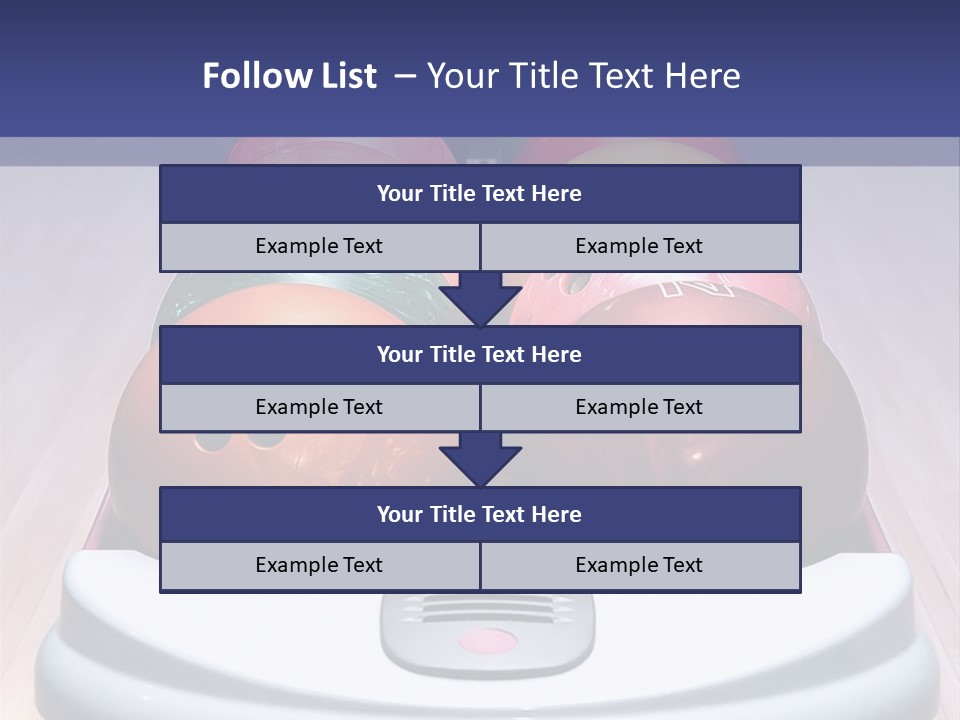 Ball Horizontal Pink PowerPoint Template