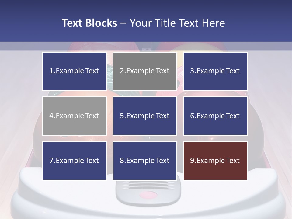 Ball Horizontal Pink PowerPoint Template