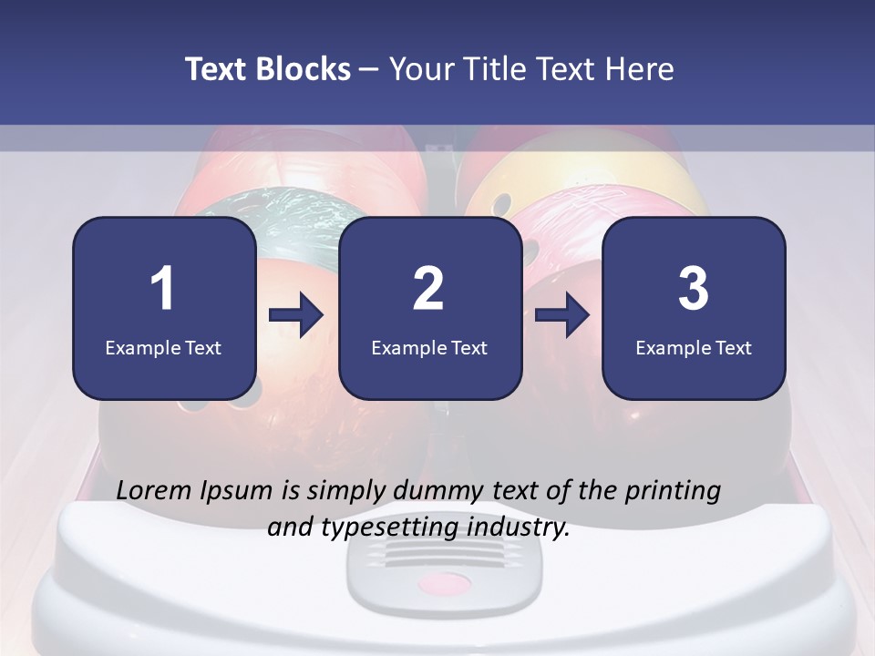 Ball Horizontal Pink PowerPoint Template