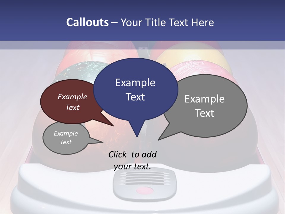 Ball Horizontal Pink PowerPoint Template