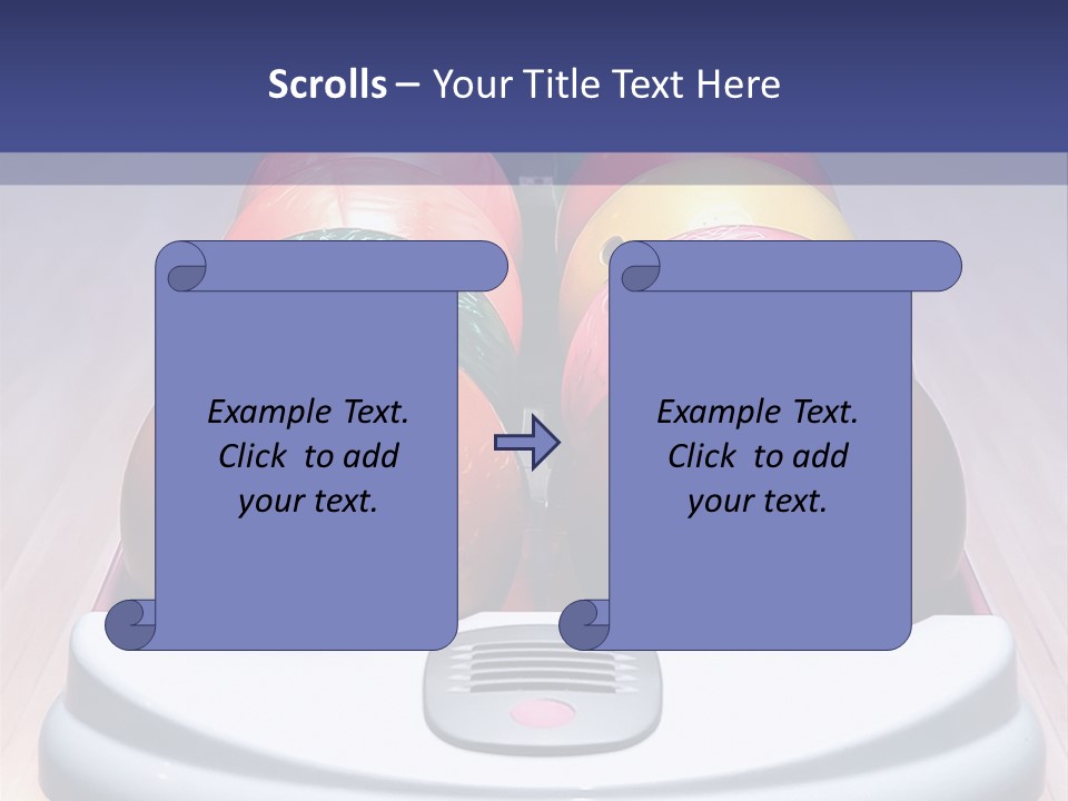 Ball Horizontal Pink PowerPoint Template