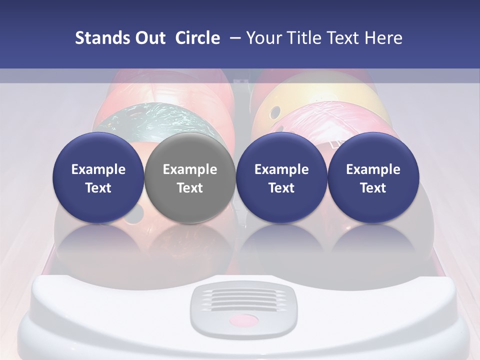 Ball Horizontal Pink PowerPoint Template