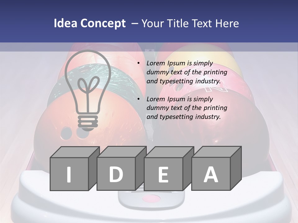 Ball Horizontal Pink PowerPoint Template