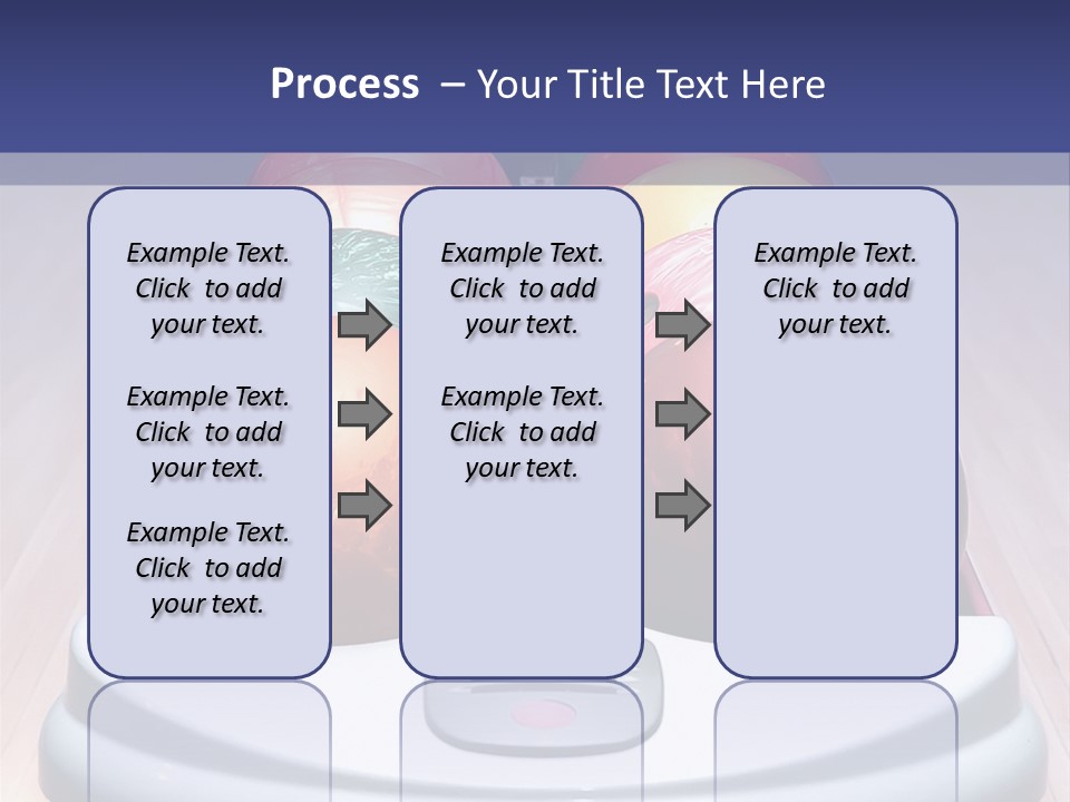 Ball Horizontal Pink PowerPoint Template