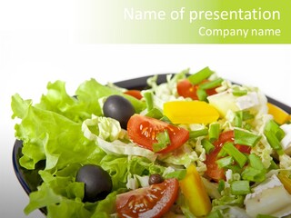 Vegetarian Bright Nutritious PowerPoint Template