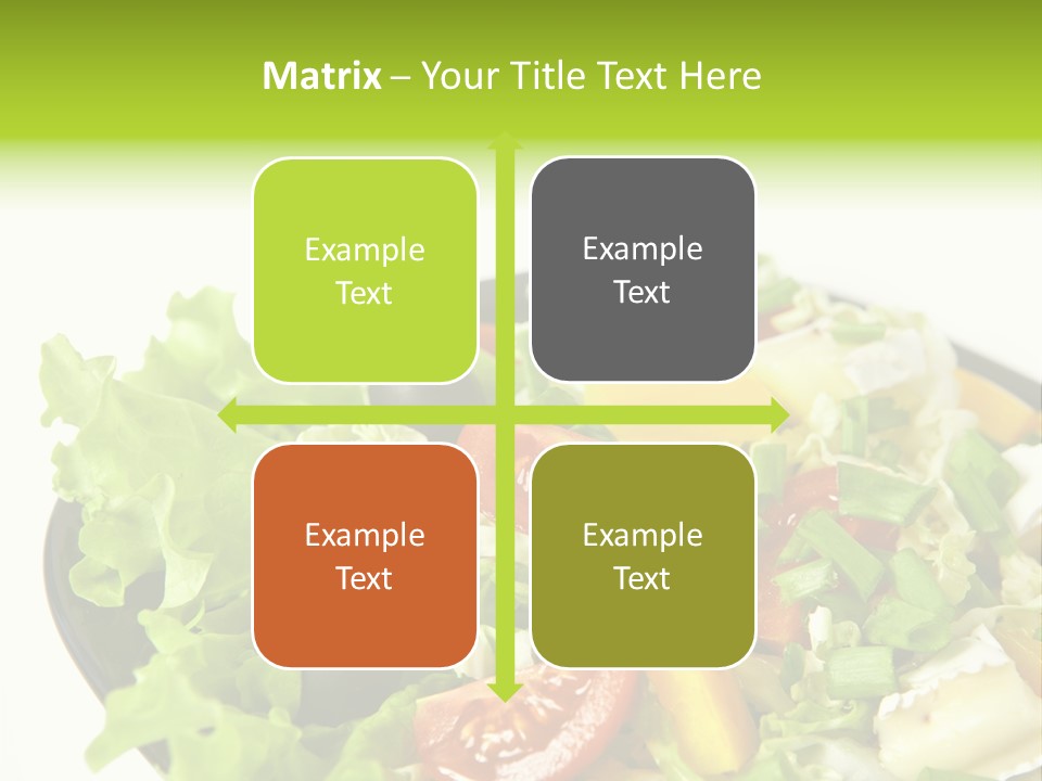 Vegetarian Bright Nutritious PowerPoint Template