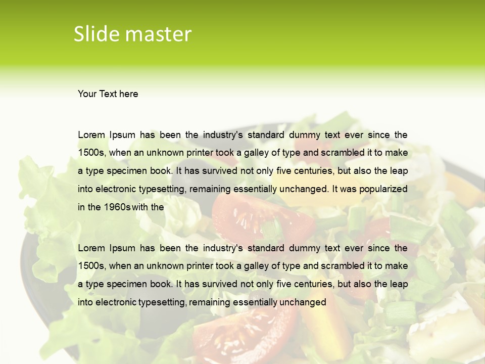 Vegetarian Bright Nutritious PowerPoint Template