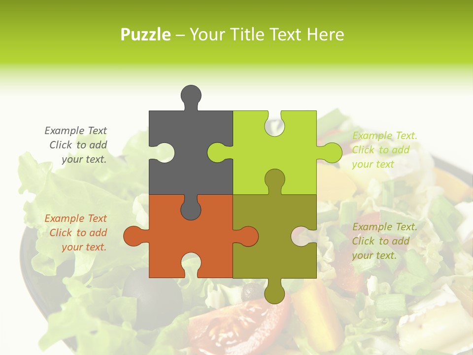 Vegetarian Bright Nutritious PowerPoint Template