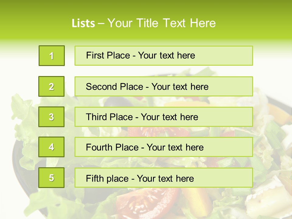 Vegetarian Bright Nutritious PowerPoint Template