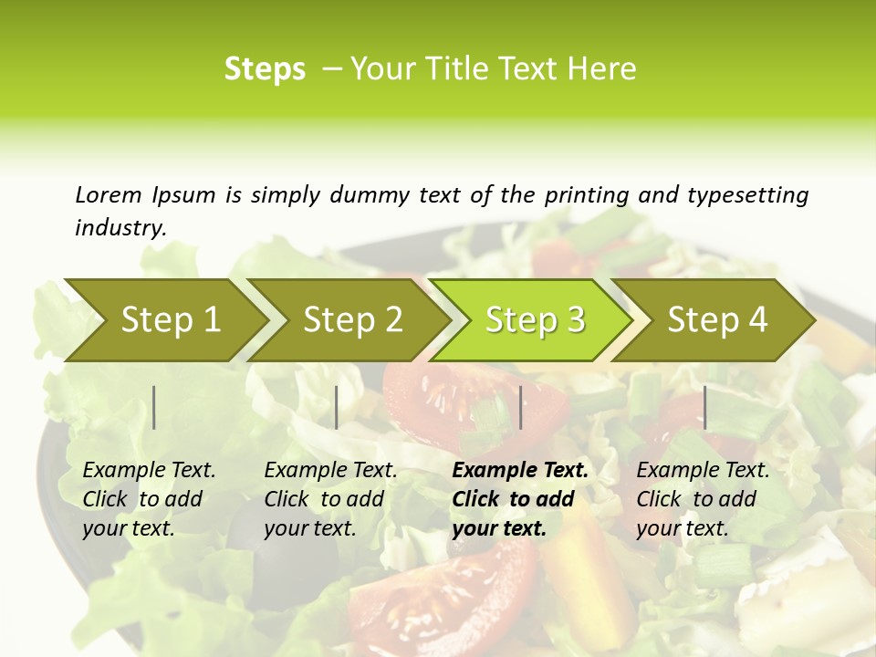 Vegetarian Bright Nutritious PowerPoint Template
