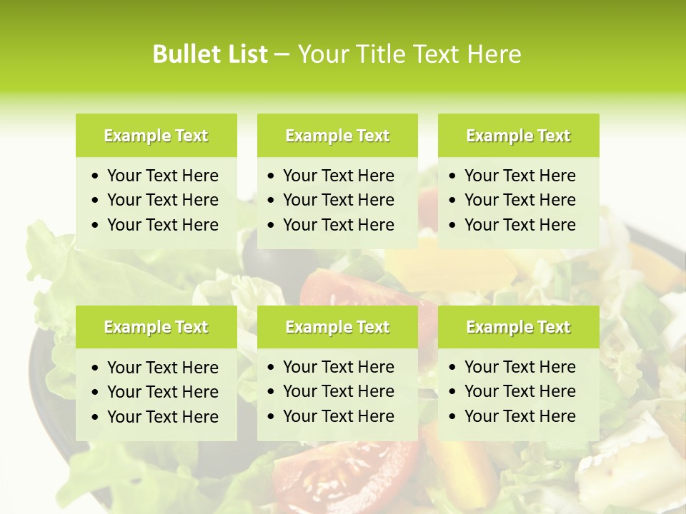 Vegetarian Bright Nutritious PowerPoint Template