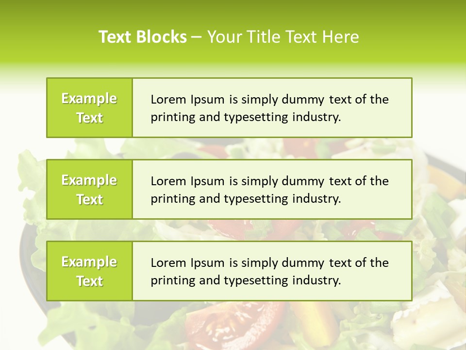 Vegetarian Bright Nutritious PowerPoint Template
