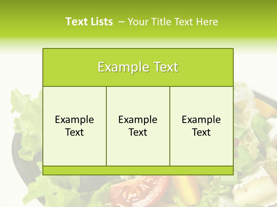 Vegetarian Bright Nutritious PowerPoint Template