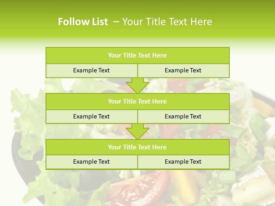 Vegetarian Bright Nutritious PowerPoint Template
