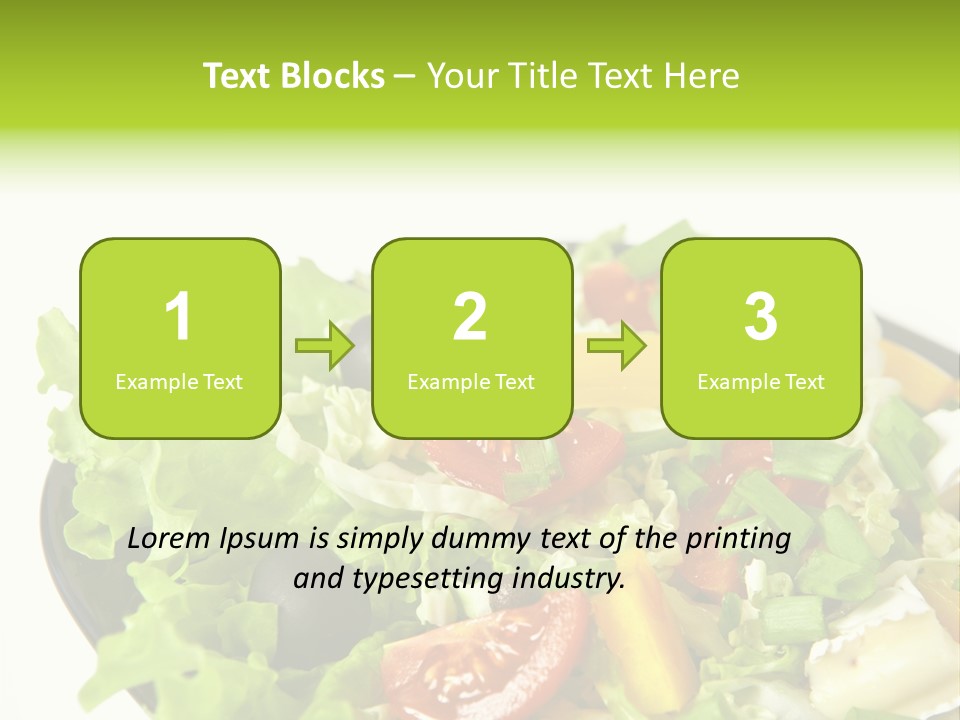 Vegetarian Bright Nutritious PowerPoint Template