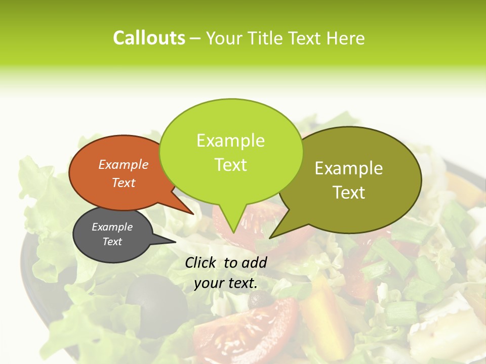 Vegetarian Bright Nutritious PowerPoint Template