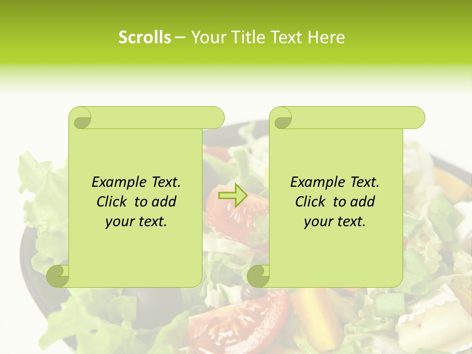Vegetarian Bright Nutritious PowerPoint Template