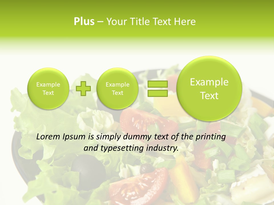 Vegetarian Bright Nutritious PowerPoint Template