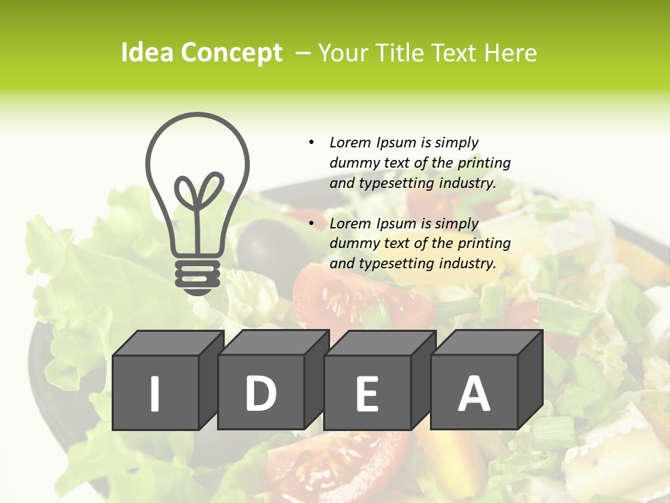 Vegetarian Bright Nutritious PowerPoint Template